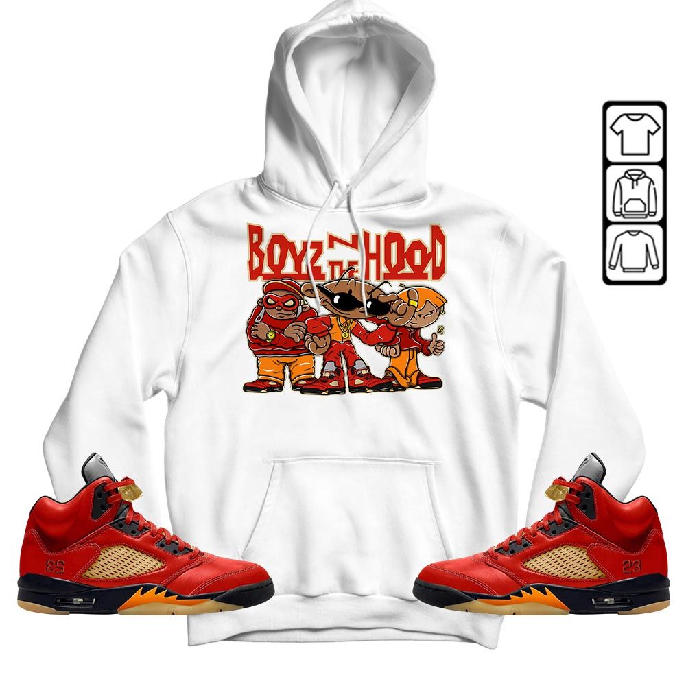 Boyz N The Hood Sneaker Shirt Match 5 Dunk On Mars, Jordan 5 Mars For Her MKO T-Shirt
