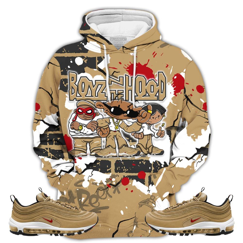 Boyz N The Hood Sneaker Shirt Match Af 1 Low Sp Pink Prime, Air Max 97 Gold Bullet Hoodie Sweatshirt Tee All Over Print MKO Shirt Boyz N The Hood Sneaker Shirt Match Af 1 Low Sp Pink Prime, Air Max 97 Gold Bullet Hoodie Sweatshirt Tee All Over Print MKO Shirt