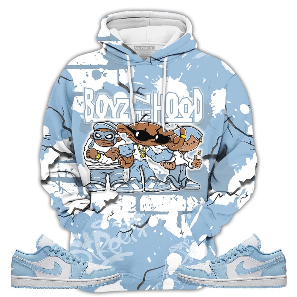 Boyz N The Hood Sneaker Shirt Match Air Max 97 Metallic Gold, Jordan 1 Low Ice Blue Hoodie Sweatshirt Tee All Over Print MKO Shirt Boyz N The Hood Sneaker Shirt Match Air Max 97 Metallic Gold, Jordan 1 Low Ice Blue Hoodie Sweatshirt Tee All Over Print MKO Shirt