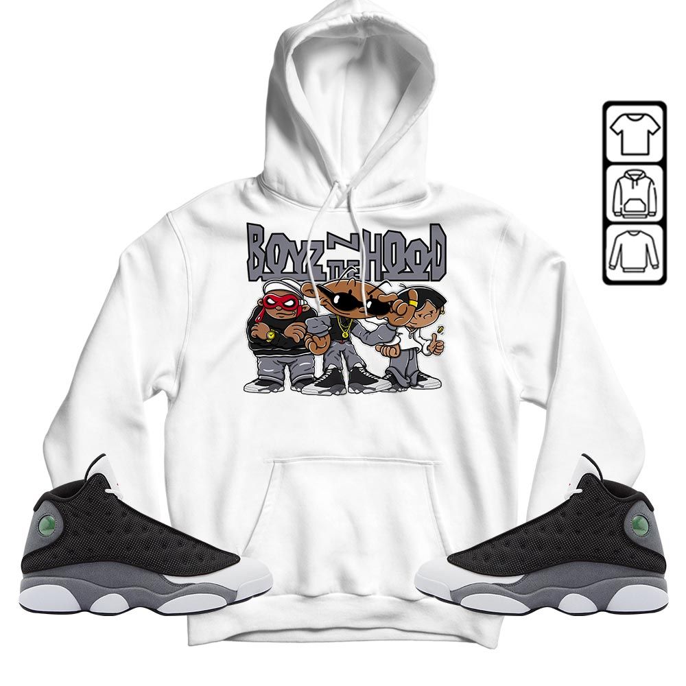 Boyz N The Hood Sneaker Shirt Match Black Flint 13s, Jordan Retro 13 Black Flint MKO T-Shirt