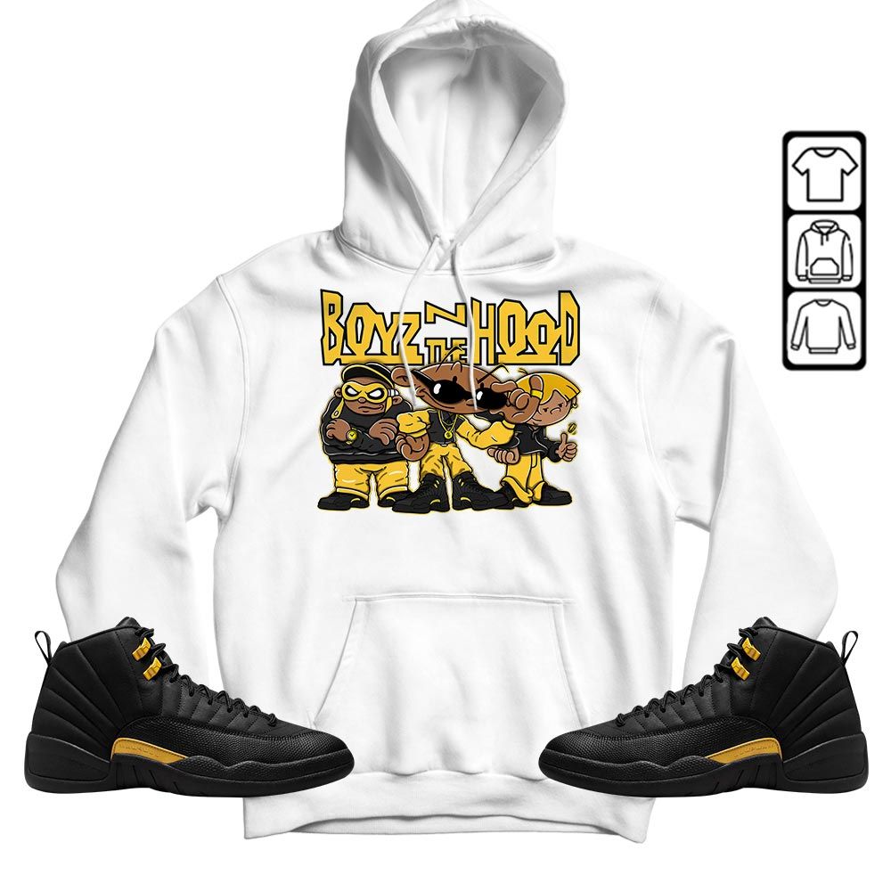 Boyz N The Hood Sneaker Shirt Match Black Taxi 12s, Jordan 12 Retro Black Taxi MKO T-Shirt