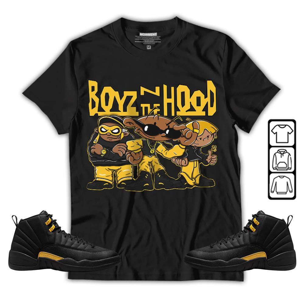 Boyz N The Hood Sneaker Shirt Match Black Taxi 12s, Jordan 12 Retro Black Taxi MKO T-Shirt Boyz N The Hood Sneaker Shirt Match Black Taxi 12s, Jordan 12 Retro Black Taxi MKO T-Shirt