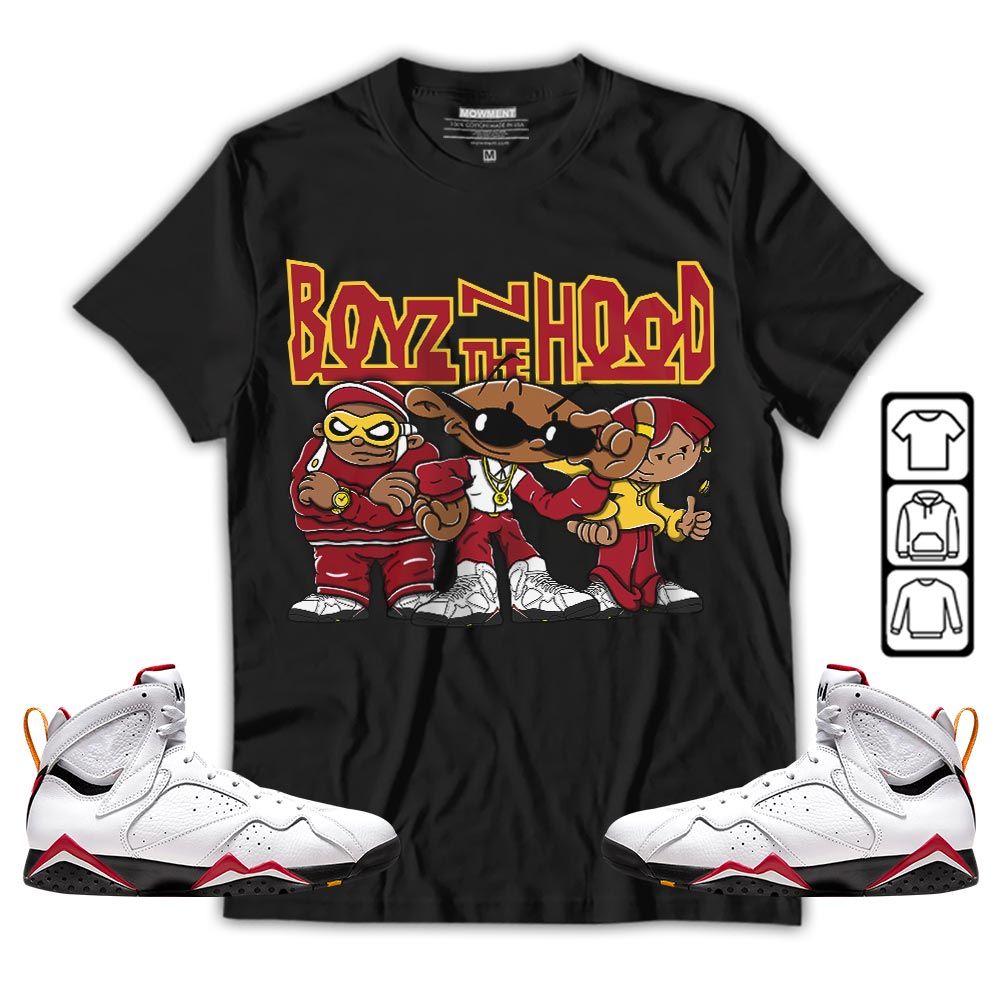 Boyz N The Hood Sneaker Shirt Match Cardinal 7s, Jordan 7 Retro Cardinal MKO T-Shirt