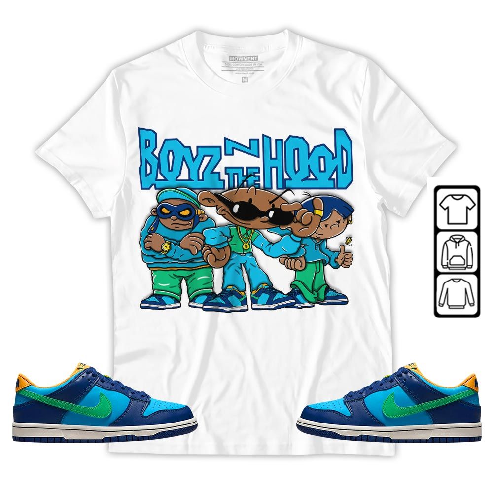 Boyz N The Hood Sneaker Shirt Match Dunk Low GS Kyrie, Dunk Low GS Electric Algae MKO T-Shirt