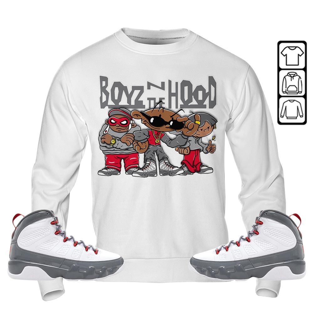 Boyz N The Hood Sneaker Shirt Match Fire Red 9s, Jordan 9 Retro Fire Red MKO T-Shirt Boyz N The Hood Sneaker Shirt Match Fire Red 9s, Jordan 9 Retro Fire Red MKO T-Shirt