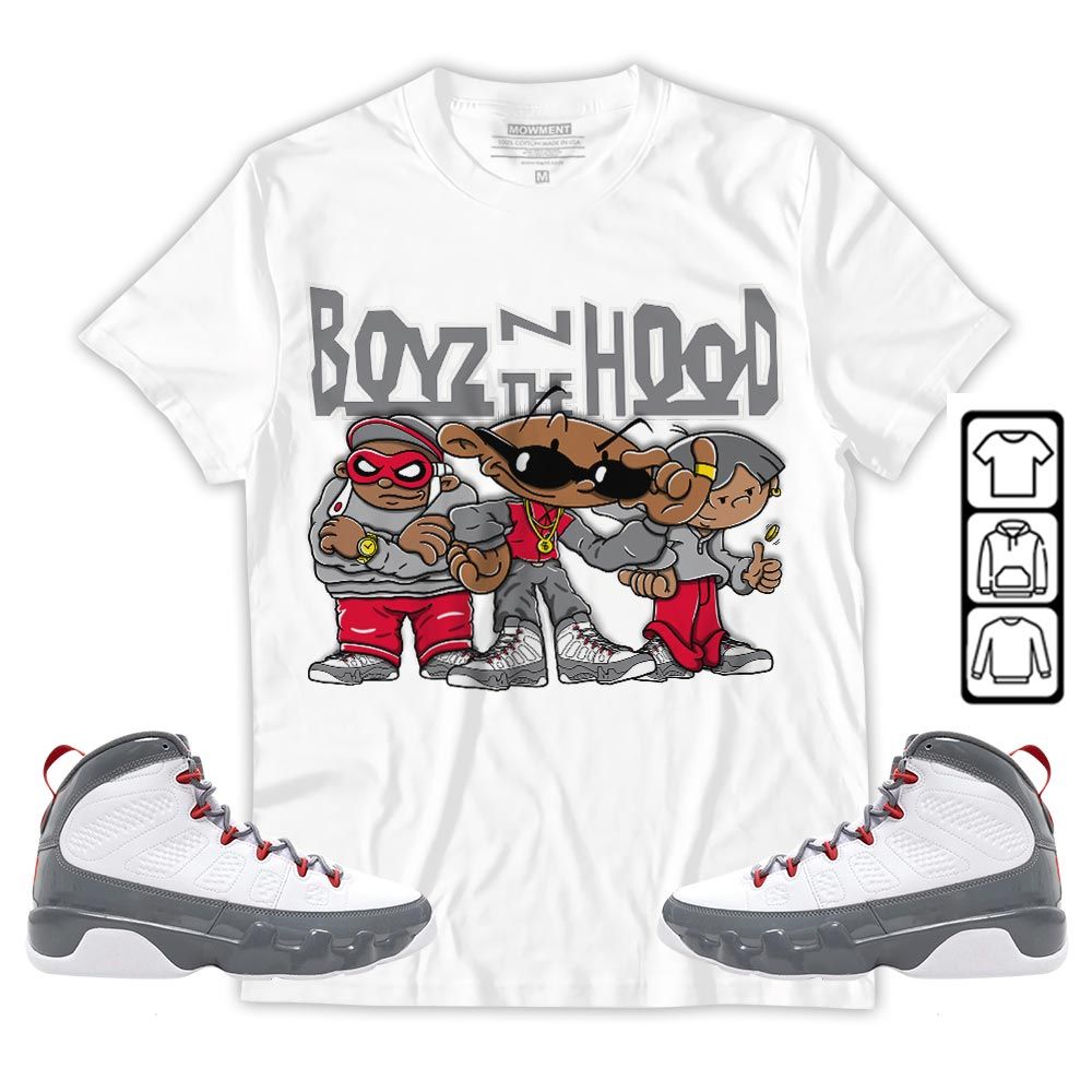 Boyz N The Hood Sneaker Shirt Match Fire Red 9s, Jordan 9 Retro Fire Red MKO T-Shirt Boyz N The Hood Sneaker Shirt Match Fire Red 9s, Jordan 9 Retro Fire Red MKO T-Shirt