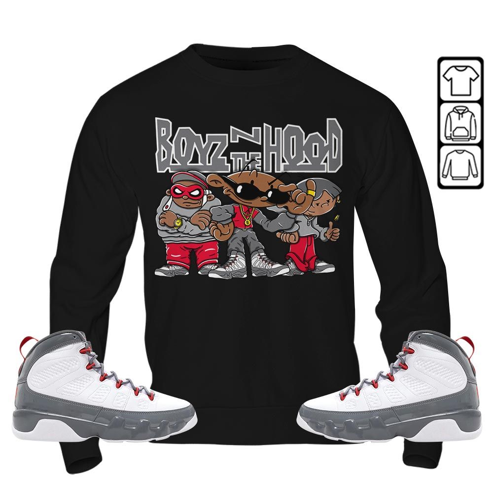 Boyz N The Hood Sneaker Shirt Match Fire Red 9s, Jordan 9 Retro Fire Red MKO T-Shirt Boyz N The Hood Sneaker Shirt Match Fire Red 9s, Jordan 9 Retro Fire Red MKO T-Shirt