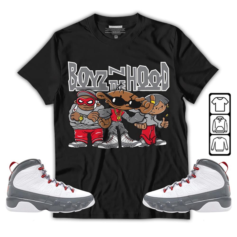 Boyz N The Hood Sneaker Shirt Match Fire Red 9s, Jordan 9 Retro Fire Red MKO T-Shirt Boyz N The Hood Sneaker Shirt Match Fire Red 9s, Jordan 9 Retro Fire Red MKO T-Shirt