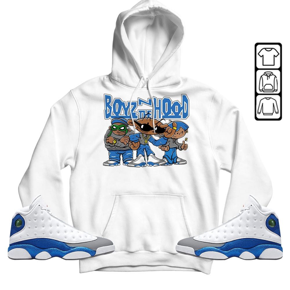 Boyz N The Hood Sneaker Shirt Match French Blue 13s, Jordan 13 French Blue MKO T-Shirt