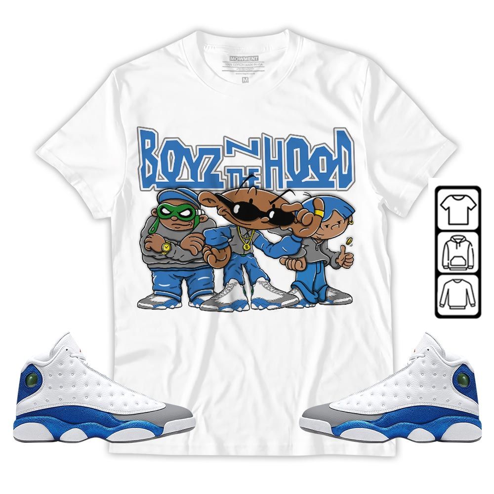 Boyz N The Hood Sneaker Shirt Match French Blue 13s, Jordan 13 French Blue MKO T-Shirt Boyz N The Hood Sneaker Shirt Match French Blue 13s, Jordan 13 French Blue MKO T-Shirt