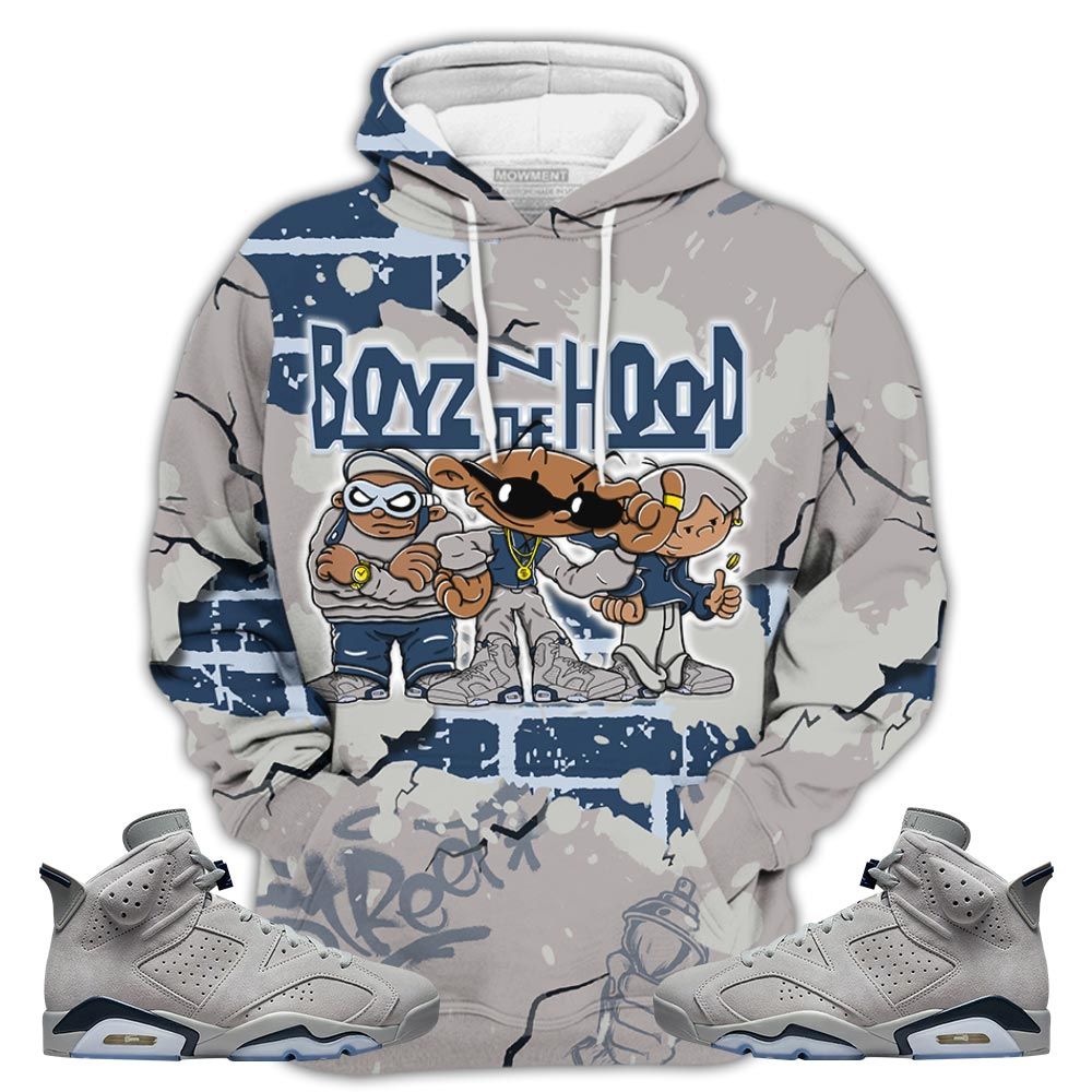 Boyz N The Hood Sneaker Shirt Match Georgetown 6S, Jordan 6 Retro Georgetown Hoodie Sweatshirt Tee All Over Print MKO Shirt Boyz N The Hood Sneaker Shirt Match Georgetown 6S, Jordan 6 Retro Georgetown Hoodie Sweatshirt Tee All Over Print MKO Shirt