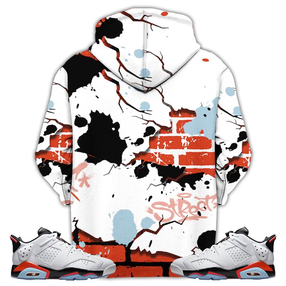 Boyz N The Hood Sneaker Shirt Match Golf White Infrared 6S, Jordan 6 Low Infrared Hoodie Sweatshirt Tee All Over Print MKO Shirt