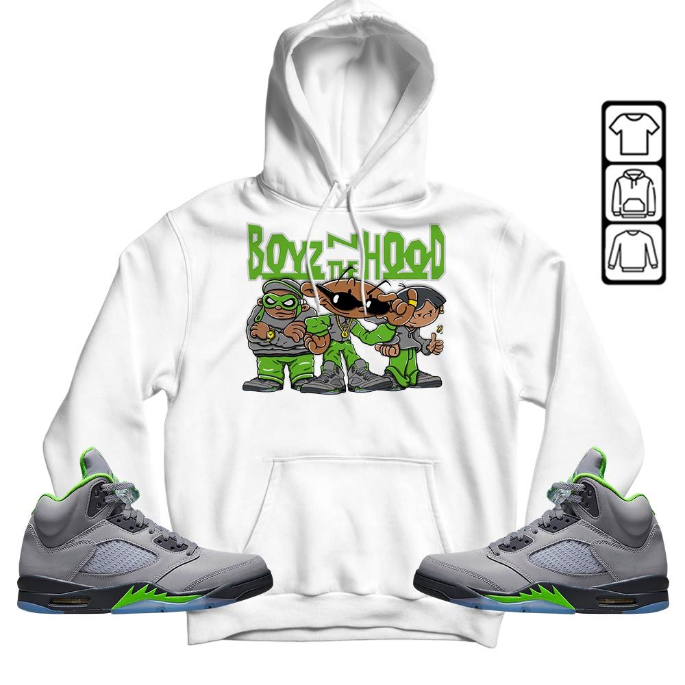 Boyz N The Hood Sneaker Shirt Match Green Bean 5s, Jordan 5 Retro Green Bean MKO T-Shirt