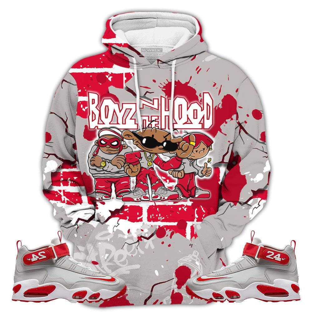 Boyz N The Hood Sneaker Shirt Match Griffey Max 1 University Reds, Air Griffey Max 1 Gray Reds Hoodie Sweatshirt Tee All Over Print MKO Shirt Boyz N The Hood Sneaker Shirt Match Griffey Max 1 University Reds, Air Griffey Max 1 Gray Reds Hoodie Sweatshirt Tee All Over Print MKO Shirt