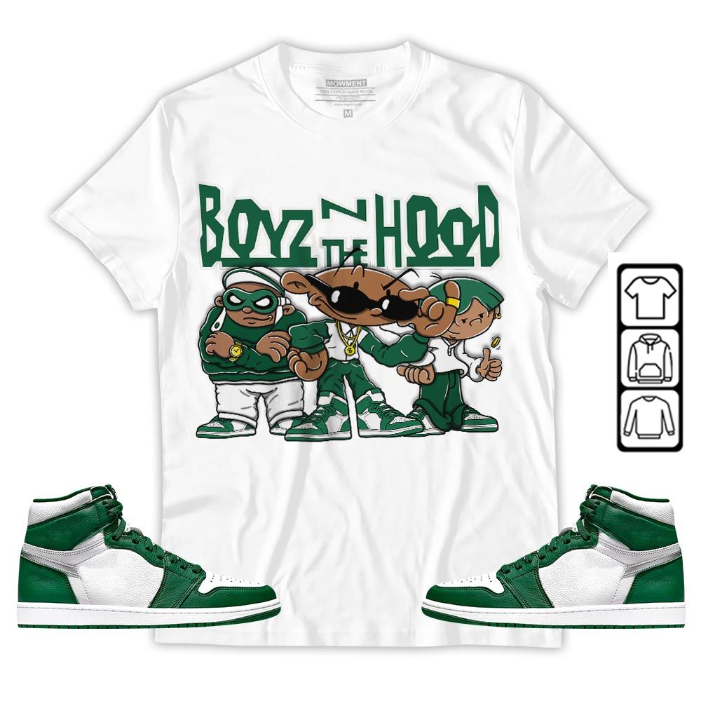 Boyz N The Hood Sneaker Shirt Match High Gorge Green 1s, Jordan 1 Retro High Gorge Green MKO T-Shirt Boyz N The Hood Sneaker Shirt Match High Gorge Green 1s, Jordan 1 Retro High Gorge Green MKO T-Shirt
