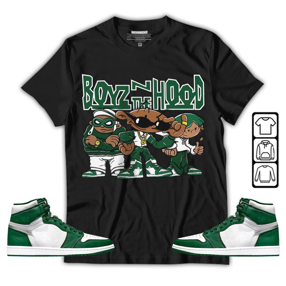 Boyz N The Hood Sneaker Shirt Match High Gorge Green 1s, Jordan 1 Retro High Gorge Green MKO T-Shirt Boyz N The Hood Sneaker Shirt Match High Gorge Green 1s, Jordan 1 Retro High Gorge Green MKO T-Shirt