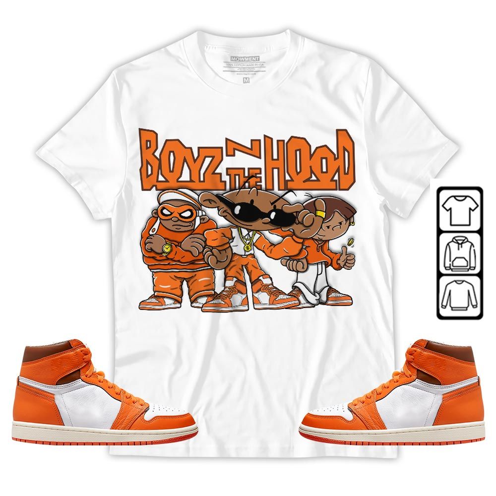Boyz N The Hood Sneaker Shirt Match High OG Starfish 1s, Jordan 1 Retro High OG Starfish MKO T-Shirt