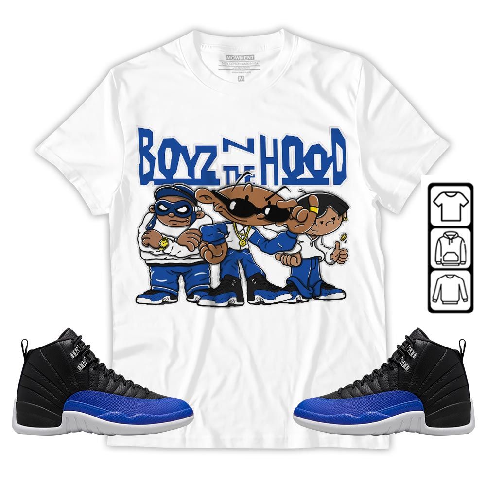 Boyz N The Hood Sneaker Shirt Match Hyper Royal 12s, Jordan 12 Hyper Royal MKO T-Shirt