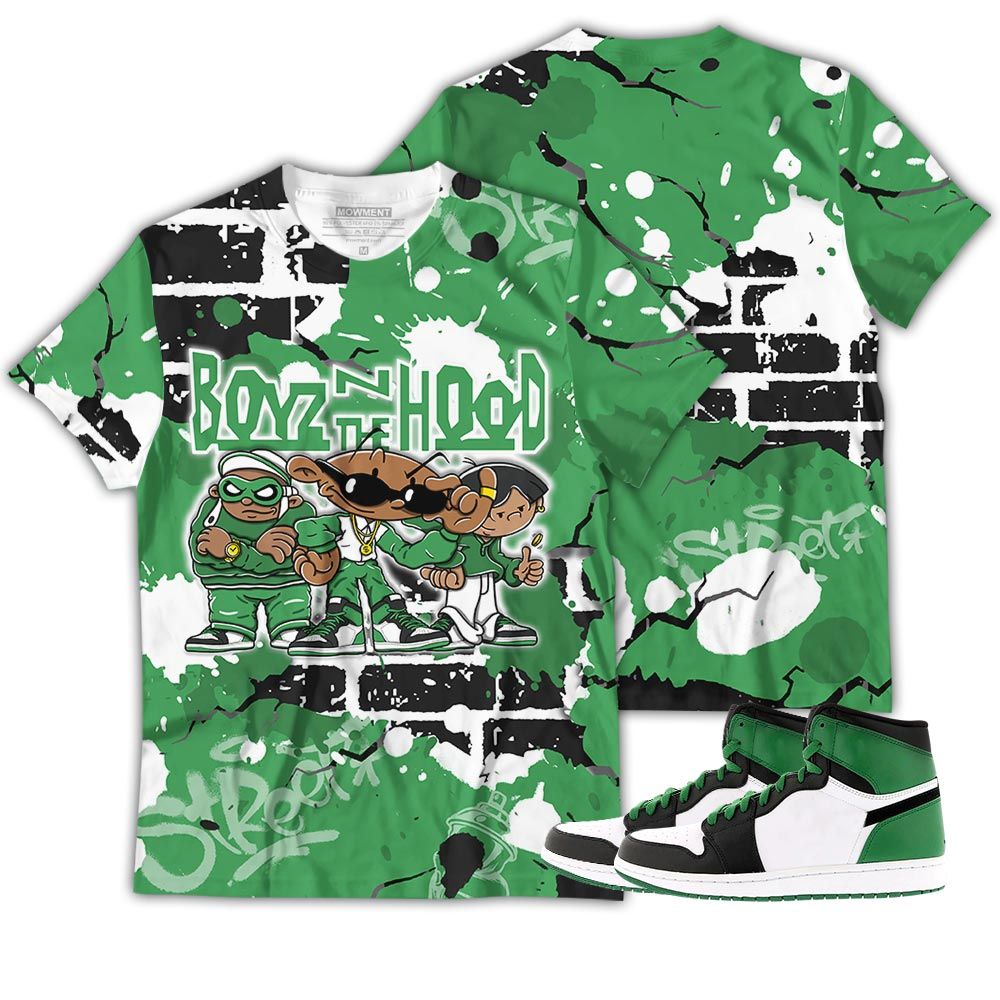Boyz N The Hood Sneaker Shirt Match Lucky Green 1S, Jordan 1 Lucky Green Hoodie Sweatshirt Tee All Over Print MKO Shirt Boyz N The Hood Sneaker Shirt Match Lucky Green 1S, Jordan 1 Lucky Green Hoodie Sweatshirt Tee All Over Print MKO Shirt