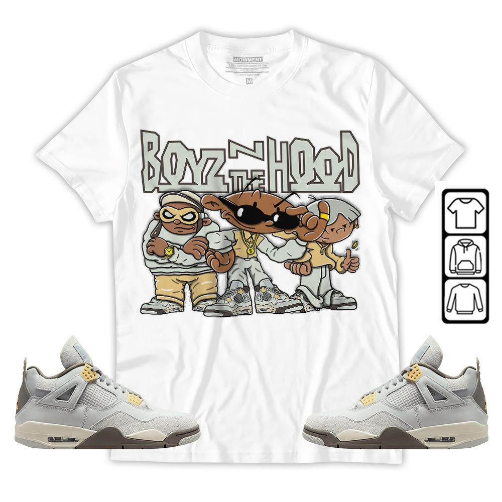 Boyz N The Hood Sneaker Shirt Match Retro Craft 4s, Jordan 4 Craft Photon Dust MKO T-Shirt