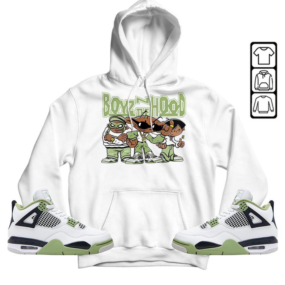 Boyz N The Hood Sneaker Shirt Match Retro Oil Green 4s, Jordan 4 Oil Green MKO T-Shirt