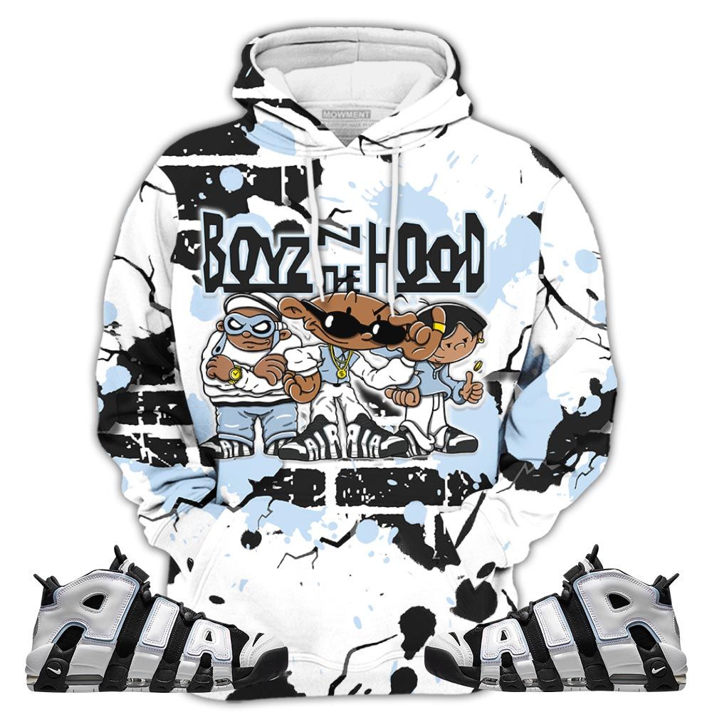 Boyz N The Hood Sneaker Shirt Match Uptempo Cobalt Bliss, Air More Uptempo Cobalt Bliss Hoodie Sweatshirt Tee All Over Print MKO Shirt