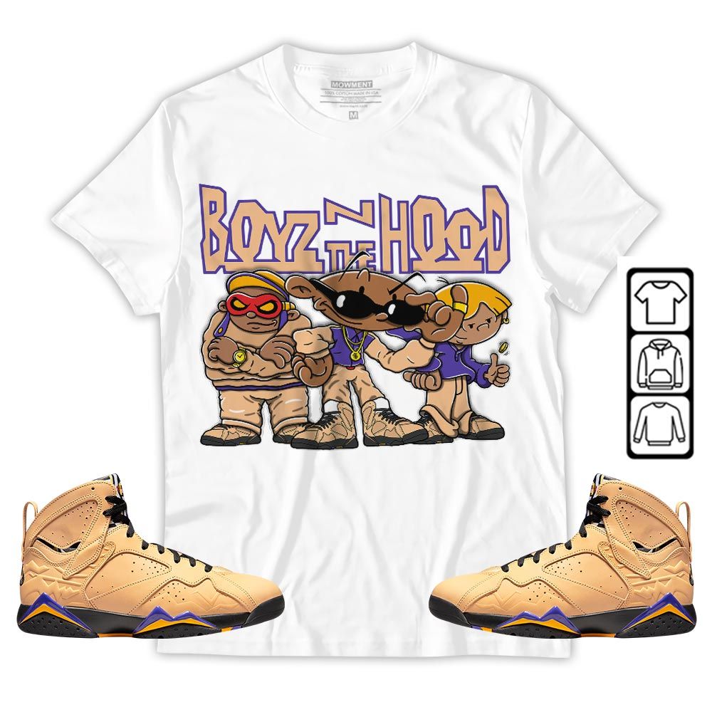 Boyz N The Hood Sneaker Shirt Match Vachetta Tan 7s, Jordan 7 SE Afrobeats MKO T-Shirt Boyz N The Hood Sneaker Shirt Match Vachetta Tan 7s, Jordan 7 SE Afrobeats MKO T-Shirt