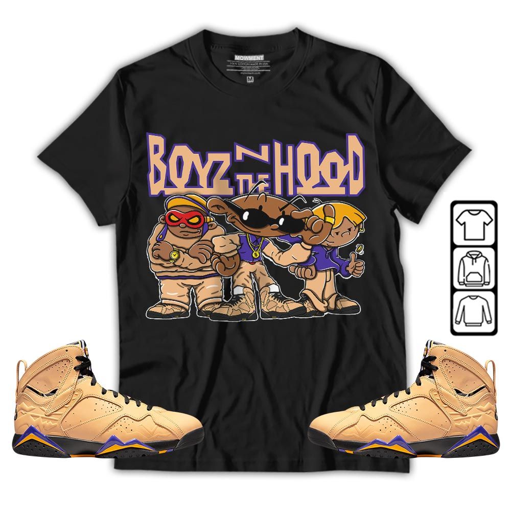 Boyz N The Hood Sneaker Shirt Match Vachetta Tan 7s, Jordan 7 SE Afrobeats MKO T-Shirt Boyz N The Hood Sneaker Shirt Match Vachetta Tan 7s, Jordan 7 SE Afrobeats MKO T-Shirt