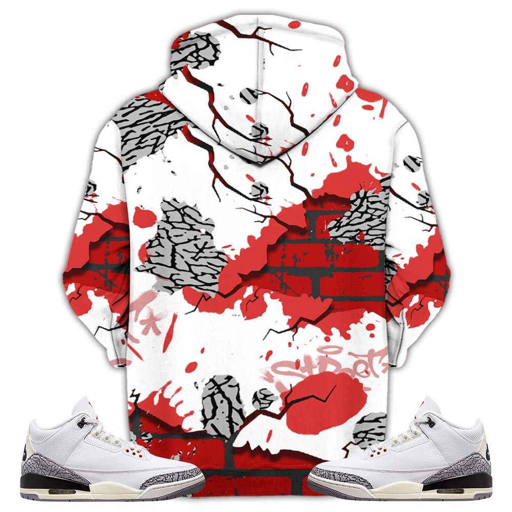 Boyz N The Hood Sneaker Shirt Match White Cement 3S, Jordan Retro 3 White Cement Hoodie Sweatshirt Tee All Over Print MKO Shirt