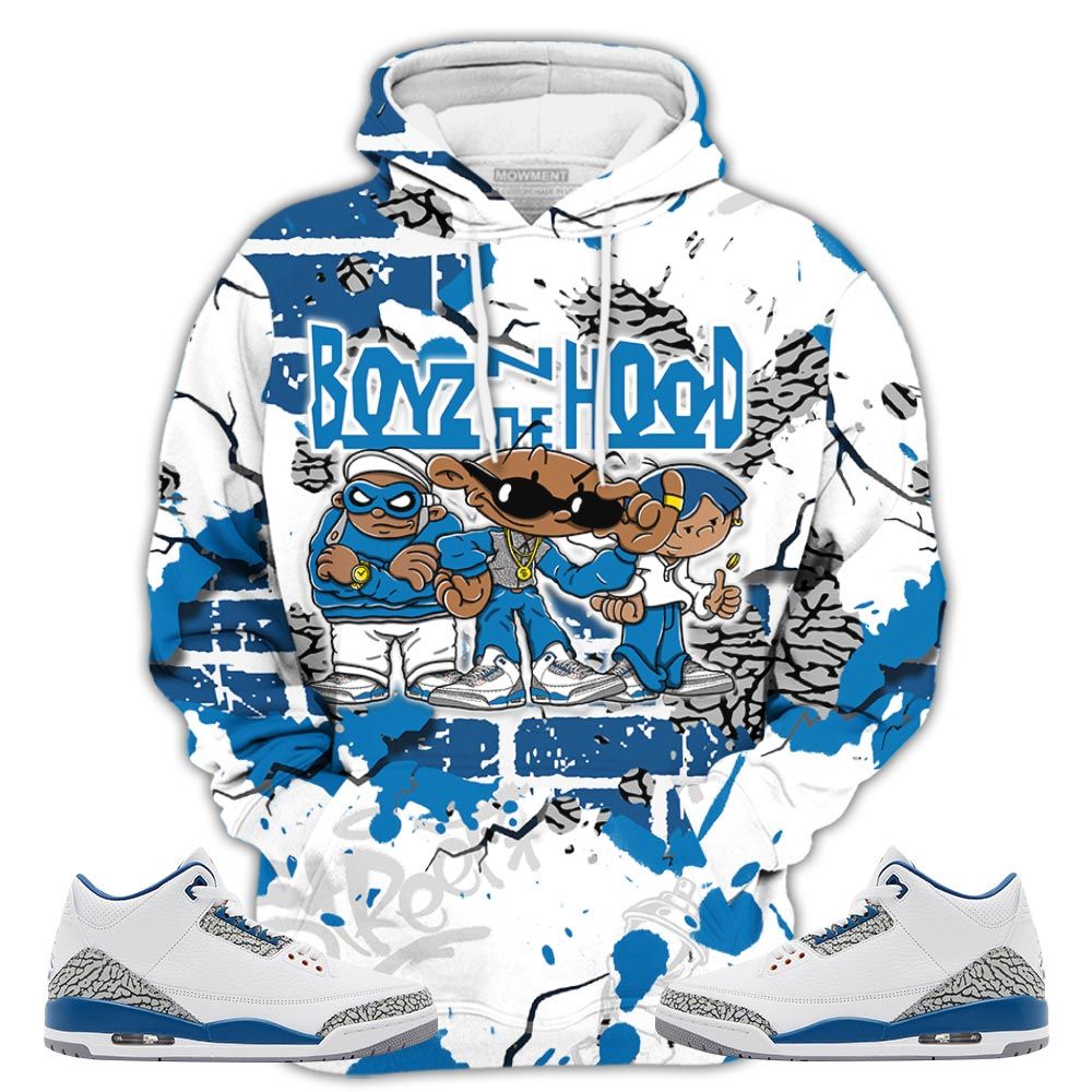 Boyz N The Hood Sneaker Shirt Match Wizards 3S, Jordan Retro 3 Wizards Hoodie Sweatshirt Tee All Over Print MKO Shirt
