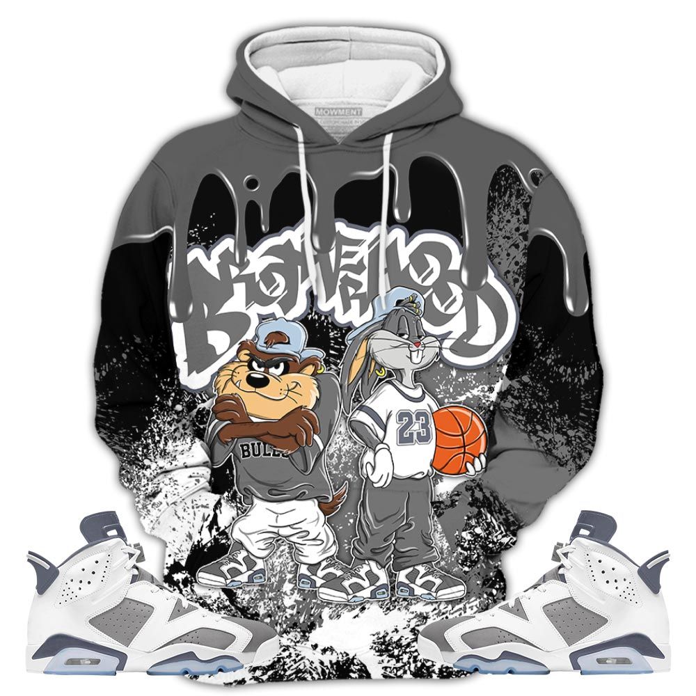 Brotherhood Bunny 01 Sneaker Shirt Match Retro Cool Grey 6S, Jordan 6 Cool Grey Hoodie Sweatshirt Tee All Over Print MKO Shirt