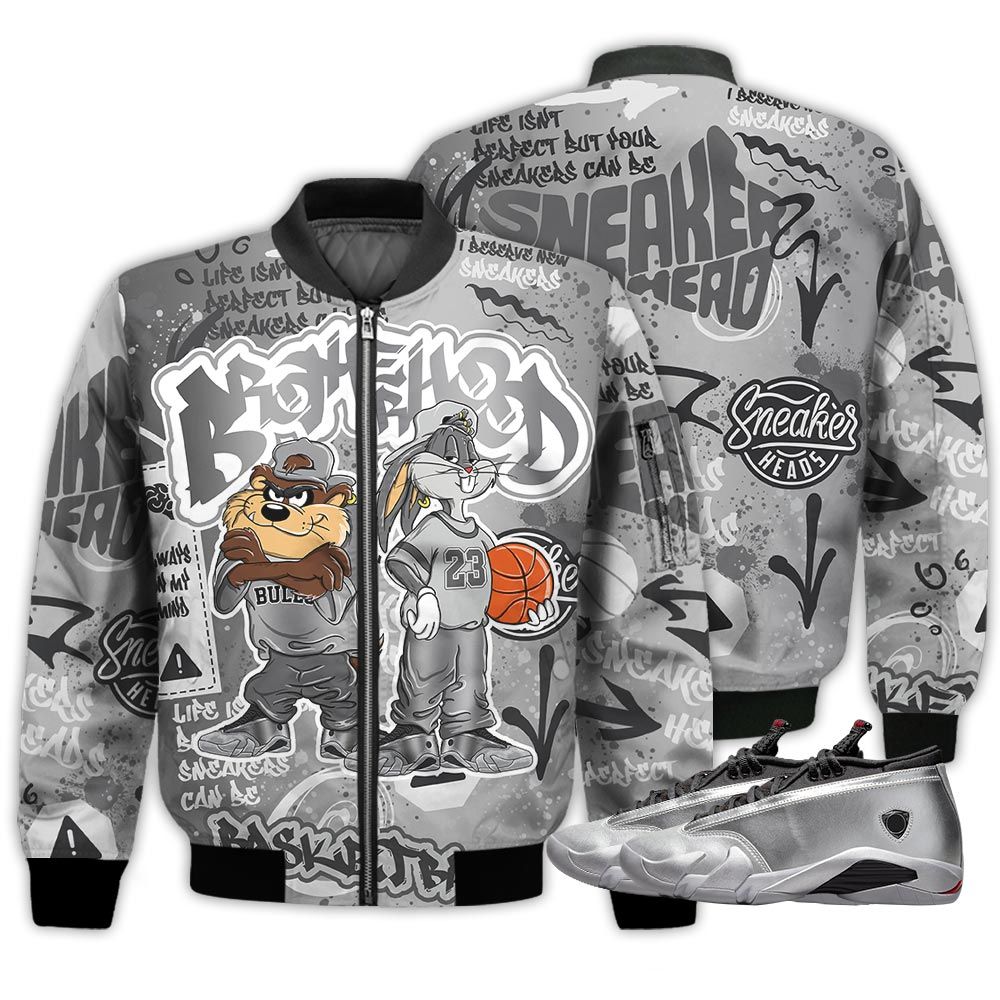 Brotherhood Bunny Sneaker Shirt Match 14 Low Metallic Silver, Jordan 14 Metallic Silver Hoodie Sweatshirt Tee All Over Print MKO Shirt Brotherhood Bunny Sneaker Shirt Match 14 Low Metallic Silver, Jordan 14 Metallic Silver Hoodie Sweatshirt Tee All Over Print MKO Shirt