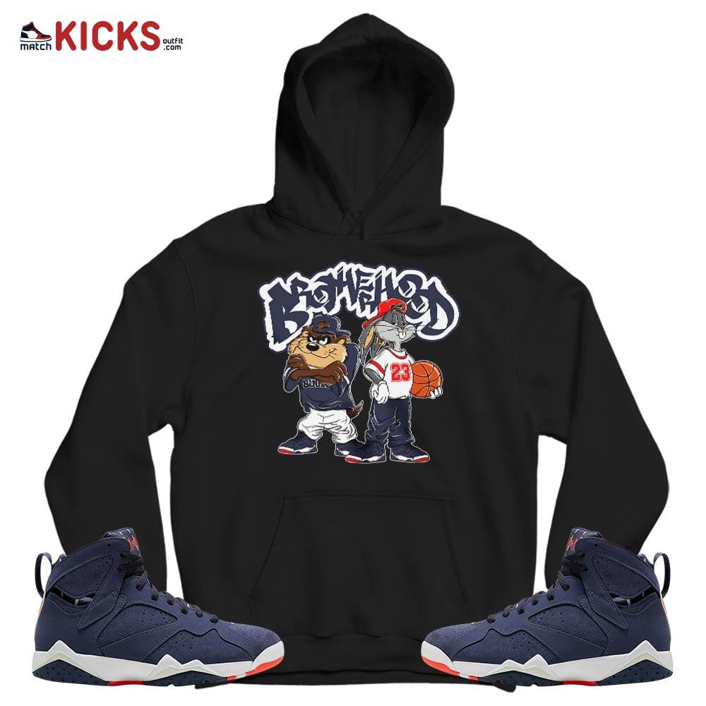 Brotherhood Bunny Sneaker Shirt Match 7 Neutral Indigo, Jordan 7 Quai 54 MKO T-Shirt Brotherhood Bunny Sneaker Shirt Match 7 Neutral Indigo, Jordan 7 Quai 54 MKO T-Shirt