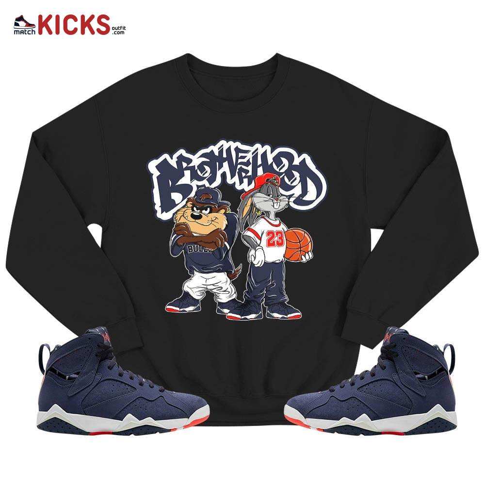 Brotherhood Bunny Sneaker Shirt Match 7 Neutral Indigo, Jordan 7 Quai 54 MKO T-Shirt Brotherhood Bunny Sneaker Shirt Match 7 Neutral Indigo, Jordan 7 Quai 54 MKO T-Shirt