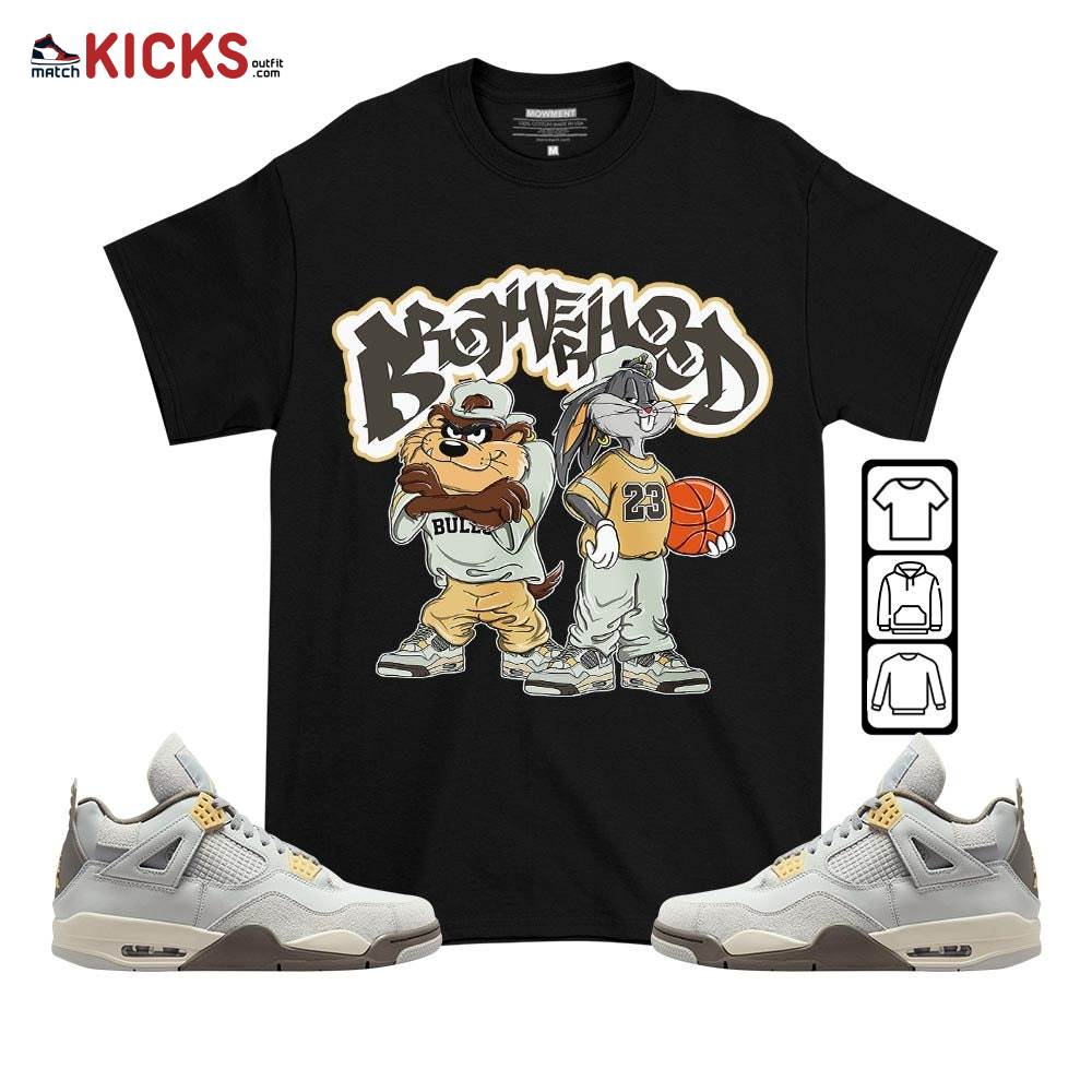 Brotherhood Bunny Sneaker Shirt Match Retro Craft 4s, Jordan 4 Craft Photon Dust MKO T-Shirt