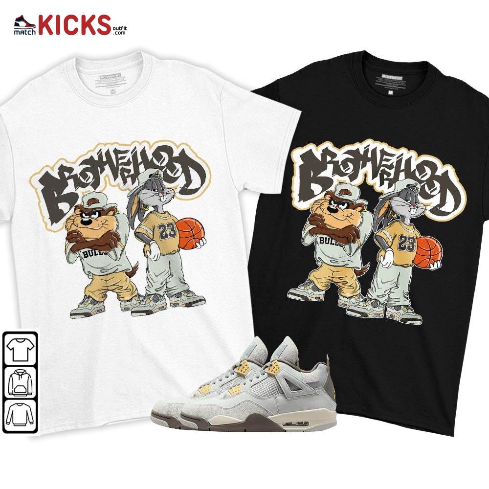Brotherhood Bunny Sneaker Shirt Match Retro Craft 4s, Jordan 4 Craft Photon Dust MKO T-Shirt