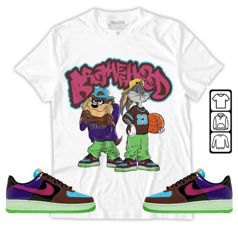 Brotherhood Bunny Tazmanian Sneaker Shirt Match AF 1 Low SP Pink Prime, Air Force 1 Undefeated Pink Prime MKO T-Shirt