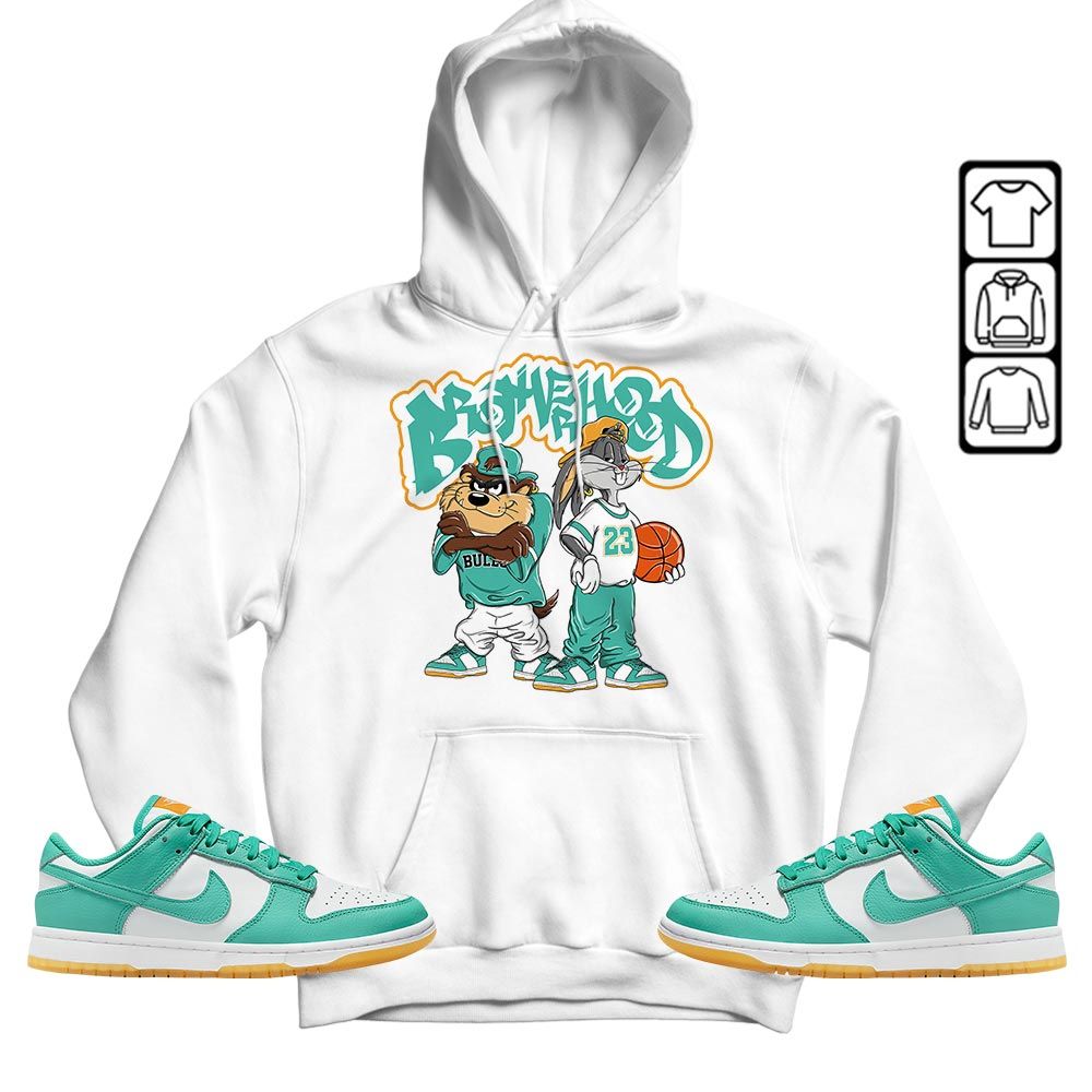 Brotherhood Bunny Tazmanian Sneaker Shirt Match Dunk Low Turquoise, Dunk Low Teal Zeal MKO T-Shirt