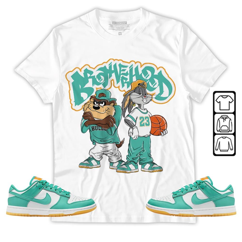 Brotherhood Bunny Tazmanian Sneaker Shirt Match Dunk Low Turquoise, Dunk Low Teal Zeal MKO T-Shirt Brotherhood Bunny Tazmanian Sneaker Shirt Match Dunk Low Turquoise, Dunk Low Teal Zeal MKO T-Shirt