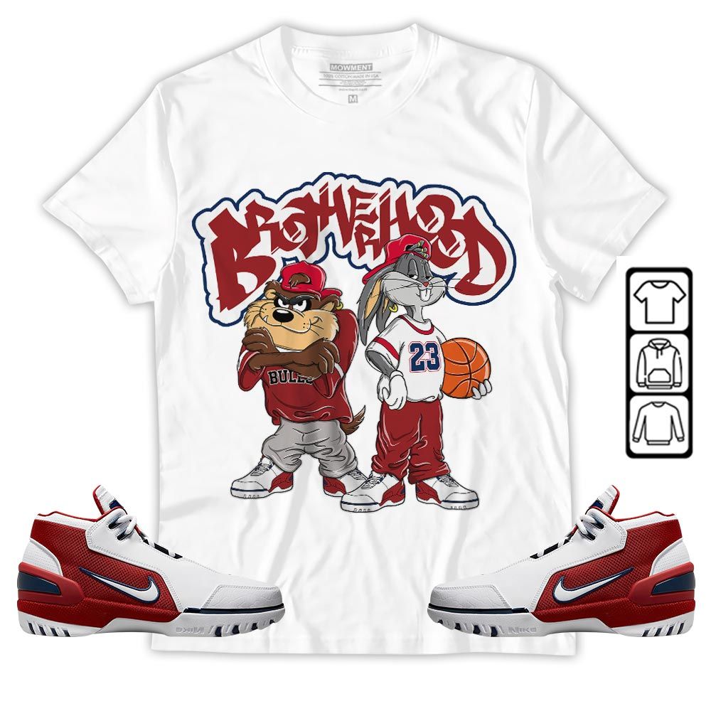 Brotherhood Bunny Tazmanian Sneaker Shirt Match Generation First Game, Air Zoom Generation First Game MKO T-Shirt Brotherhood Bunny Tazmanian Sneaker Shirt Match Generation First Game, Air Zoom Generation First Game MKO T-Shirt