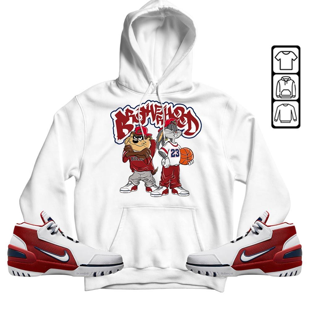 Brotherhood Bunny Tazmanian Sneaker Shirt Match Generation First Game, Air Zoom Generation First Game MKO T-Shirt