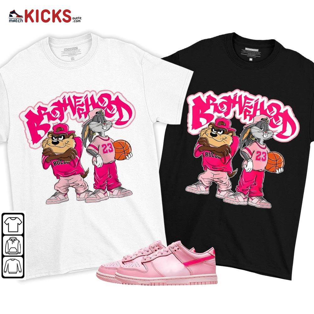 Brotherhood Bunny Tazmanian Sneaker Shirt Match Low Triple Pink, Dunk Low Triple Pink MKO T-Shirt