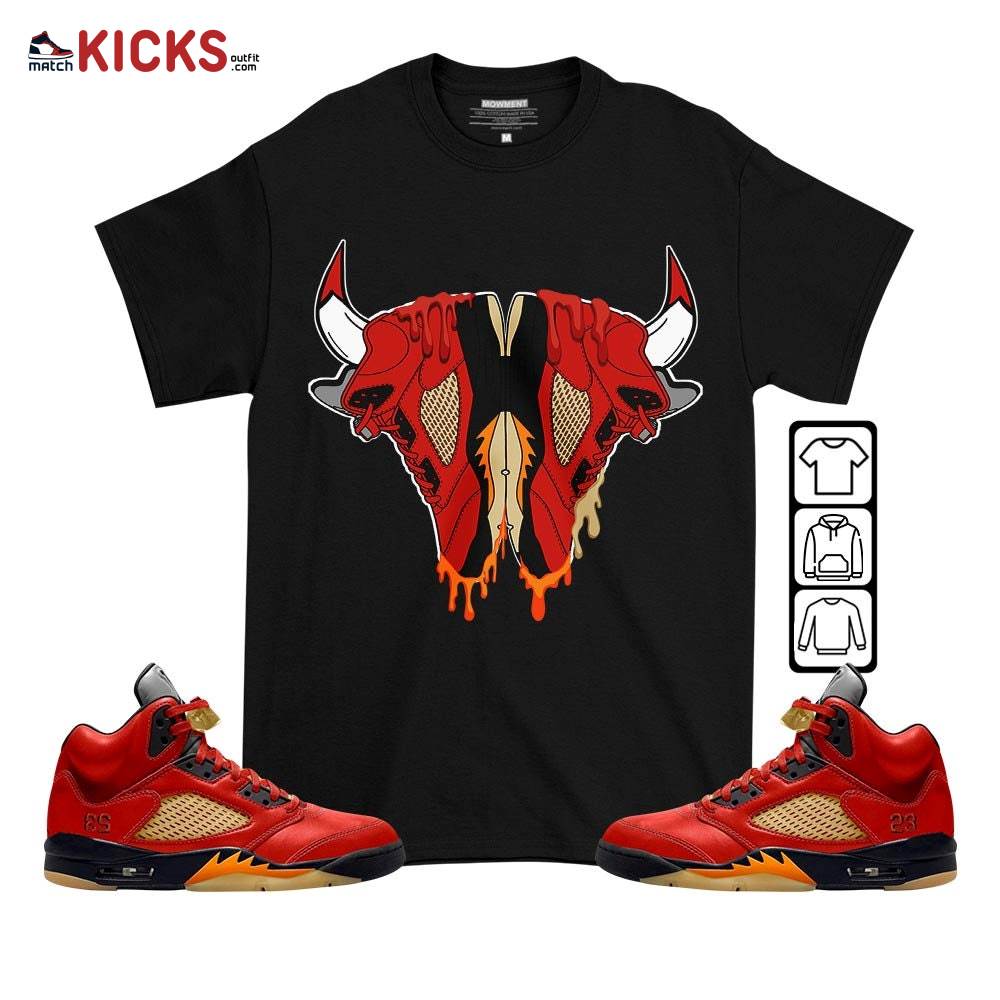 Buffalo Drip Sneaker Shirt Match 5 Dunk On Mars, Jordan 5 Mars For Her MKO T-Shirt