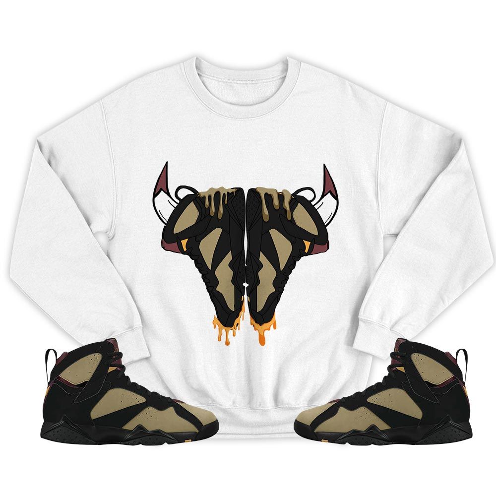 Buffalo Drip Sneaker Shirt Match Black Cherrywood 7s, Jordan 7 Black Olive MKO T-Shirt Buffalo Drip Sneaker Shirt Match Black Cherrywood 7s, Jordan 7 Black Olive MKO T-Shirt
