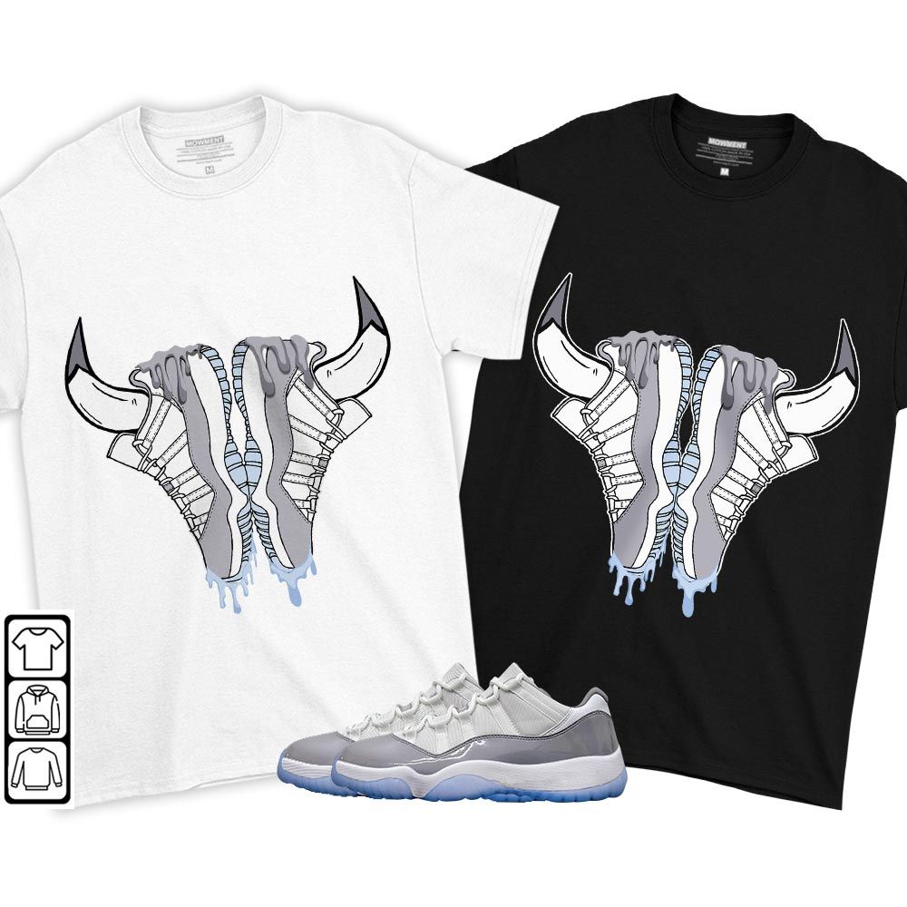 Buffalo Drip Sneaker Shirt Match Cement Grey 11s, Jordan 11 Low Cement Grey MKO T-Shirt Buffalo Drip Sneaker Shirt Match Cement Grey 11s, Jordan 11 Low Cement Grey MKO T-Shirt