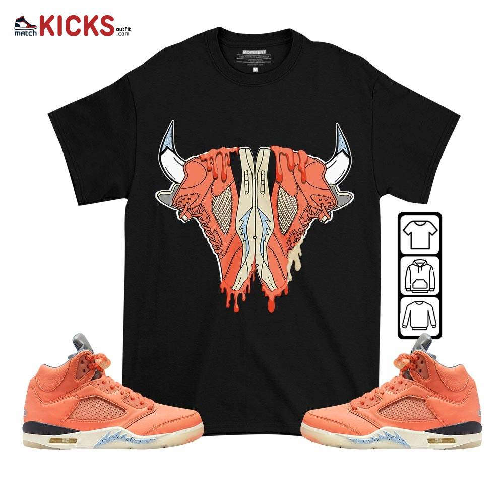 Buffalo Drip Sneaker Shirt Match Crimson Bliss 5s, Jordan 5 DJ Khaled Crimson Bliss MKO T-Shirt