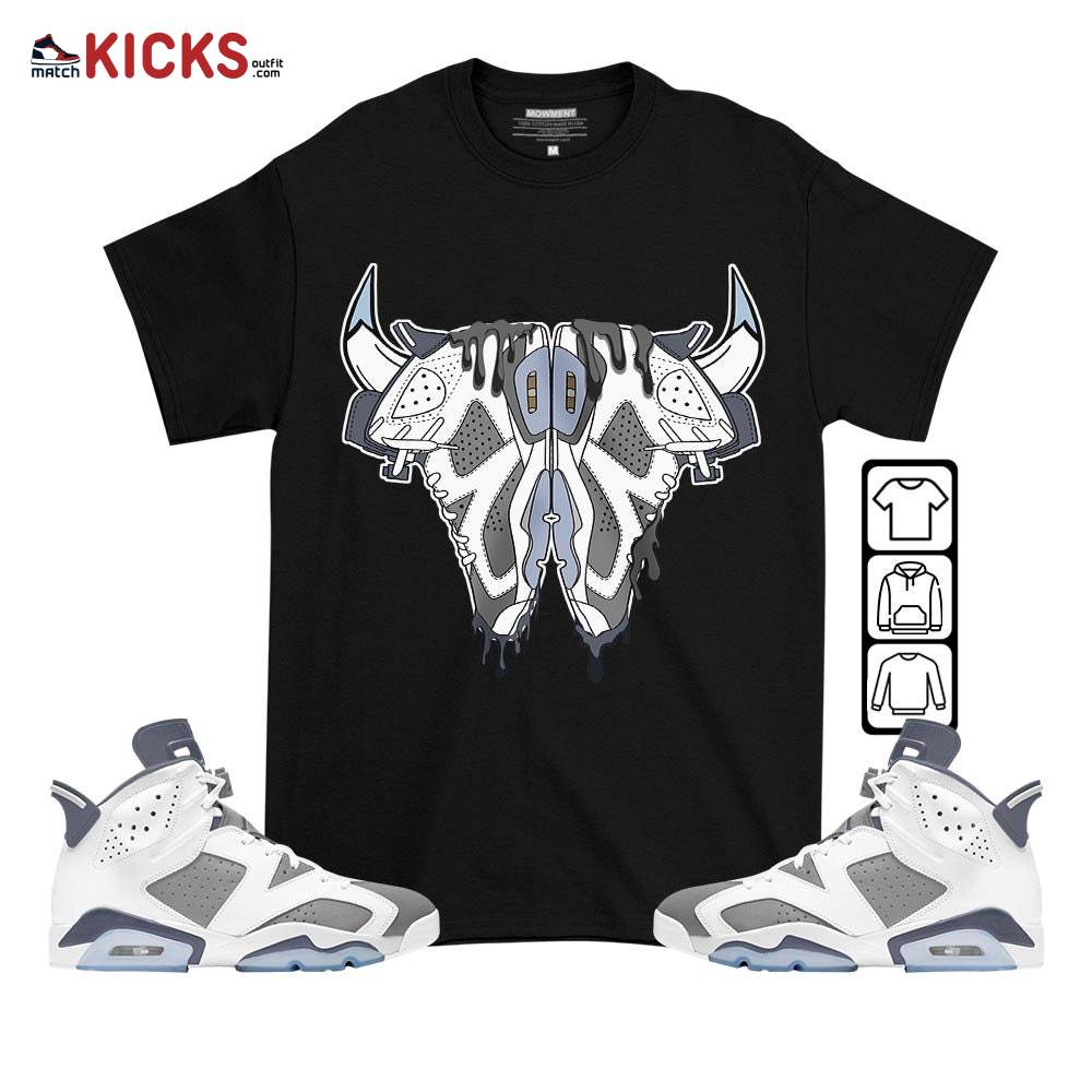 Buffalo Drip Sneaker Shirt Match Retro Cool Grey 6s, Jordan 6 Cool Grey MKO T-Shirt