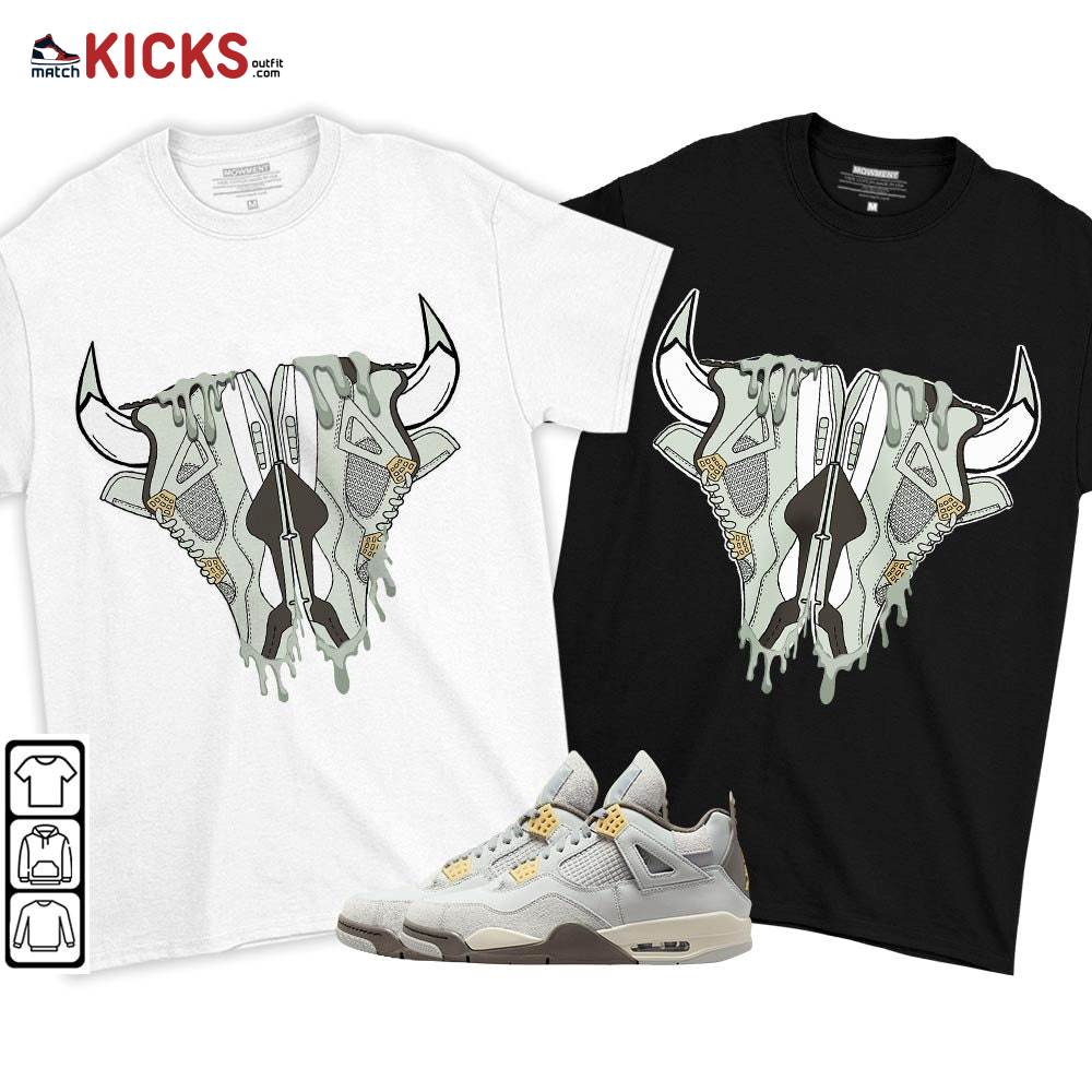 Buffalo Drip Sneaker Shirt Match Retro Craft 4s, Jordan 4 Craft Photon Dust MKO T-Shirt