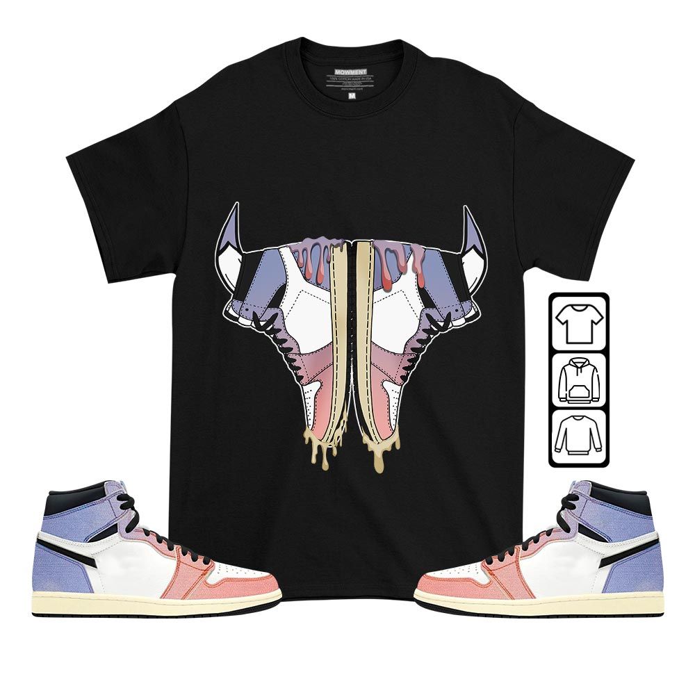 Buffalo Drip Sneaker Shirt Match Retro Skyline 1s, Jordan 1 High OG Skyline MKO T-Shirt
