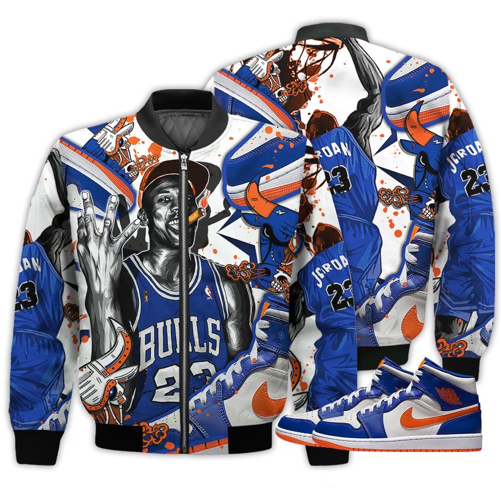 Bull 23 Jordan Sneaker Shirt Match Mid Knicks 1S, Jordan 1 Mid Knicks Hoodie Sweatshirt Tee All Over Print MKO Shirt Bull 23 Jordan Sneaker Shirt Match Mid Knicks 1S, Jordan 1 Mid Knicks Hoodie Sweatshirt Tee All Over Print MKO Shirt